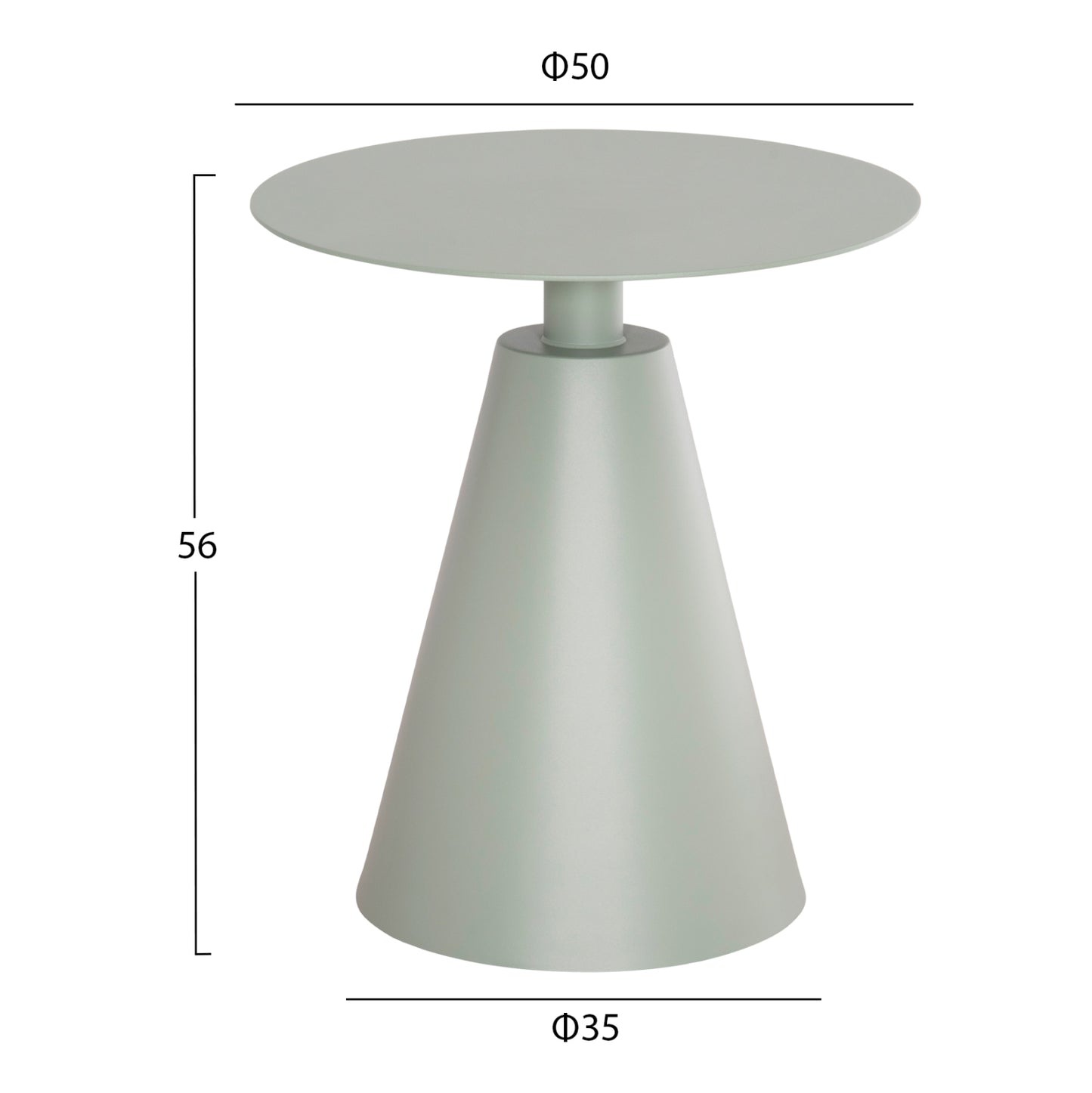 Outdoor Lounge Set 3pcs Orego Hm21106.06 Aluminum In Pistachio Green Color