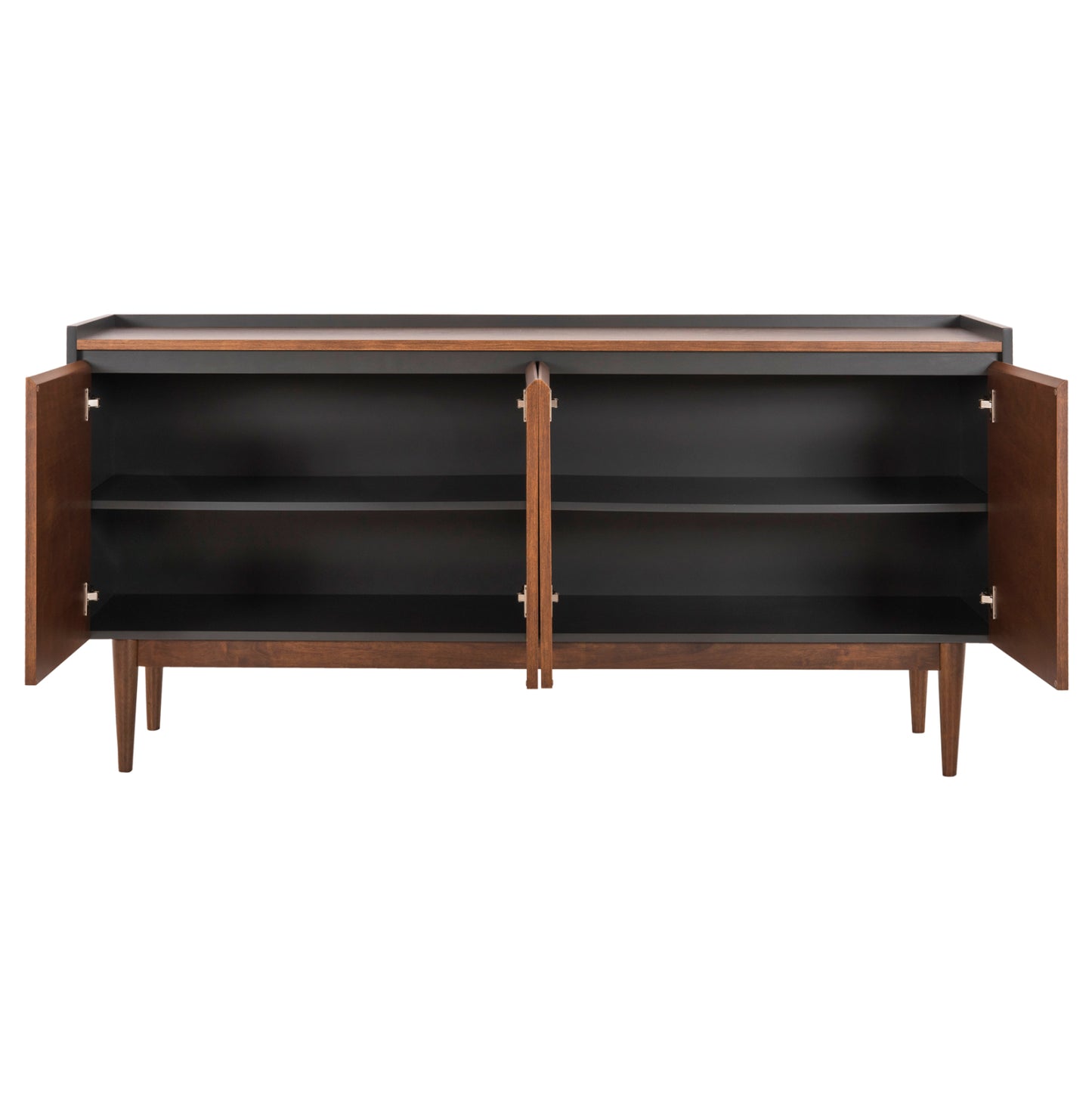 Set 2pcs Sideboard & Tv Stand Been Hm21344 Mdf With Walnut Wood Veneer