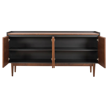 Set 2pcs Sideboard & Tv Stand Been Hm21344 Mdf With Walnut Wood Veneer
