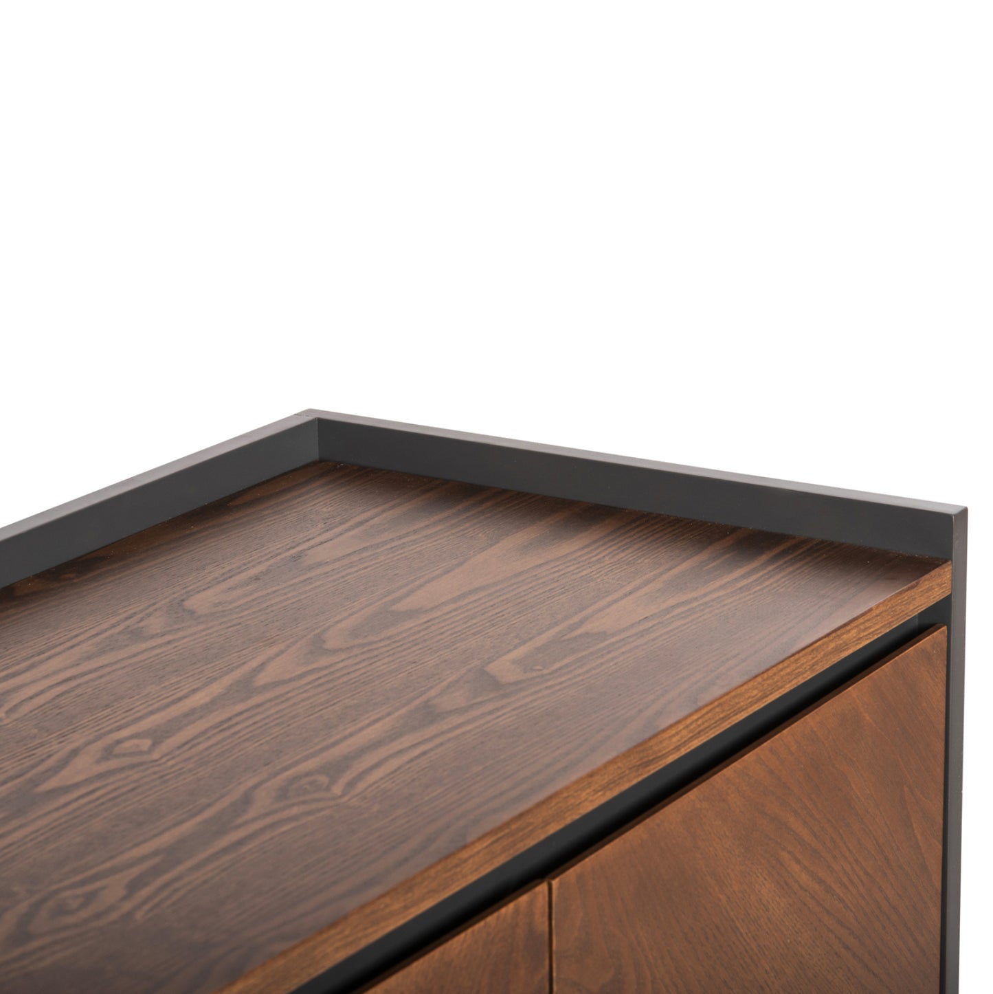 Set 2pcs Sideboard & Tv Stand Been Hm21344 Mdf With Walnut Wood Veneer