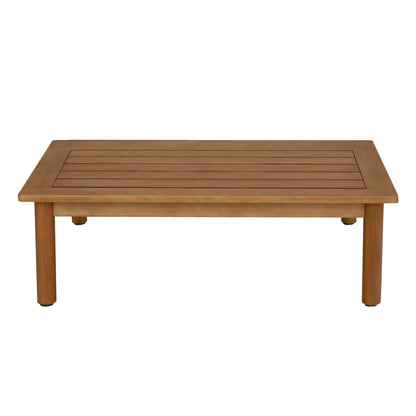 Outdoor Lounge Set 4pcs Elmora Hm6517 Acacia Wood--polyester Cushions Covers In Ecru