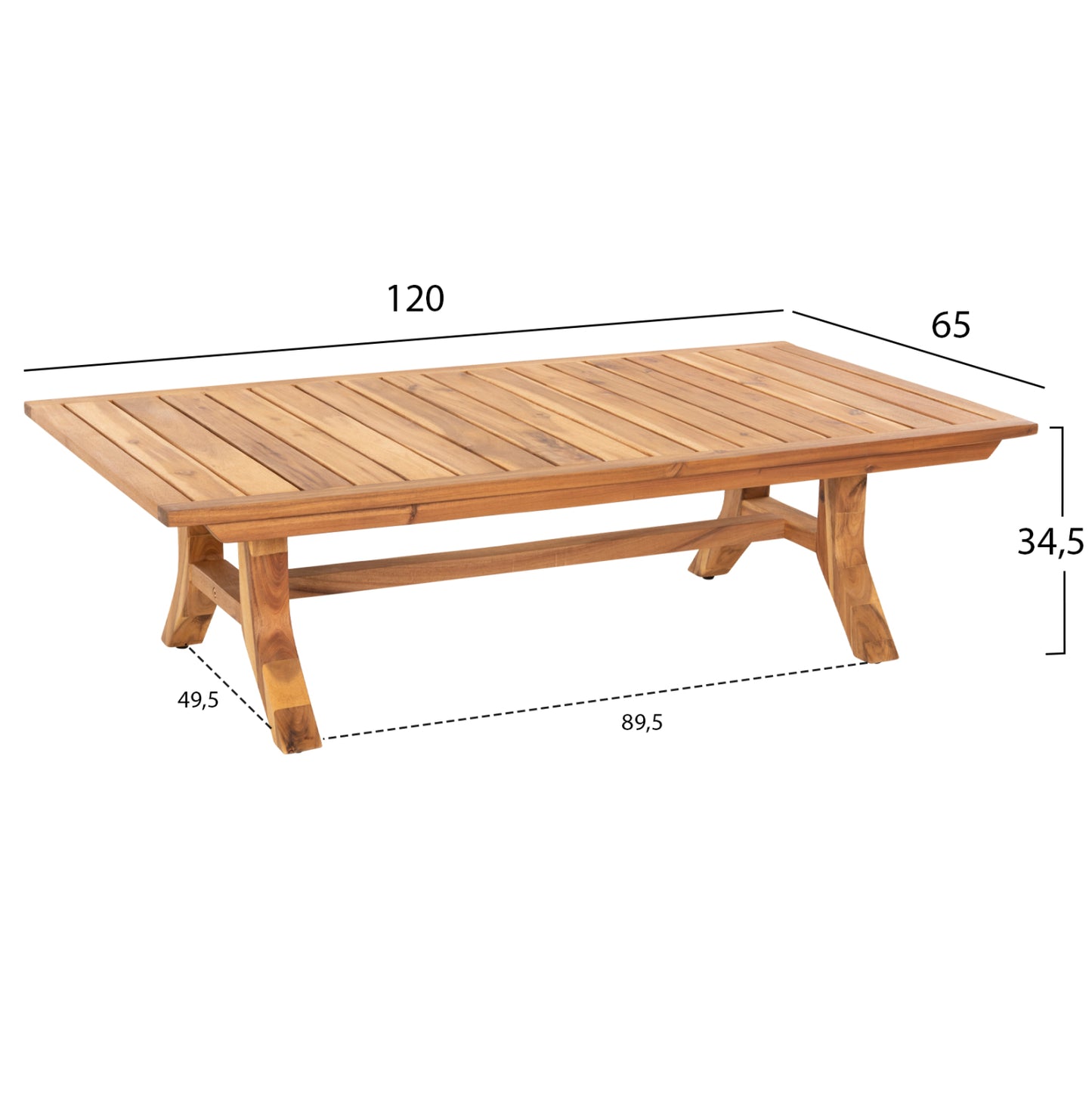 Outdoor Lounge Set 4pcs Rosswell Hm6084.01 Acacia Wood-round Rope & Cushions In Anthracite