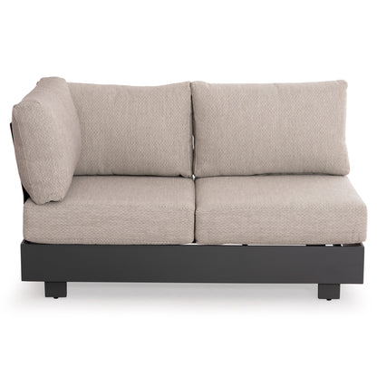 Outdoor Corner Lounge Set 4pcs Adhara Hm6189 Aluminum-olefin Fabric-sintered Stone