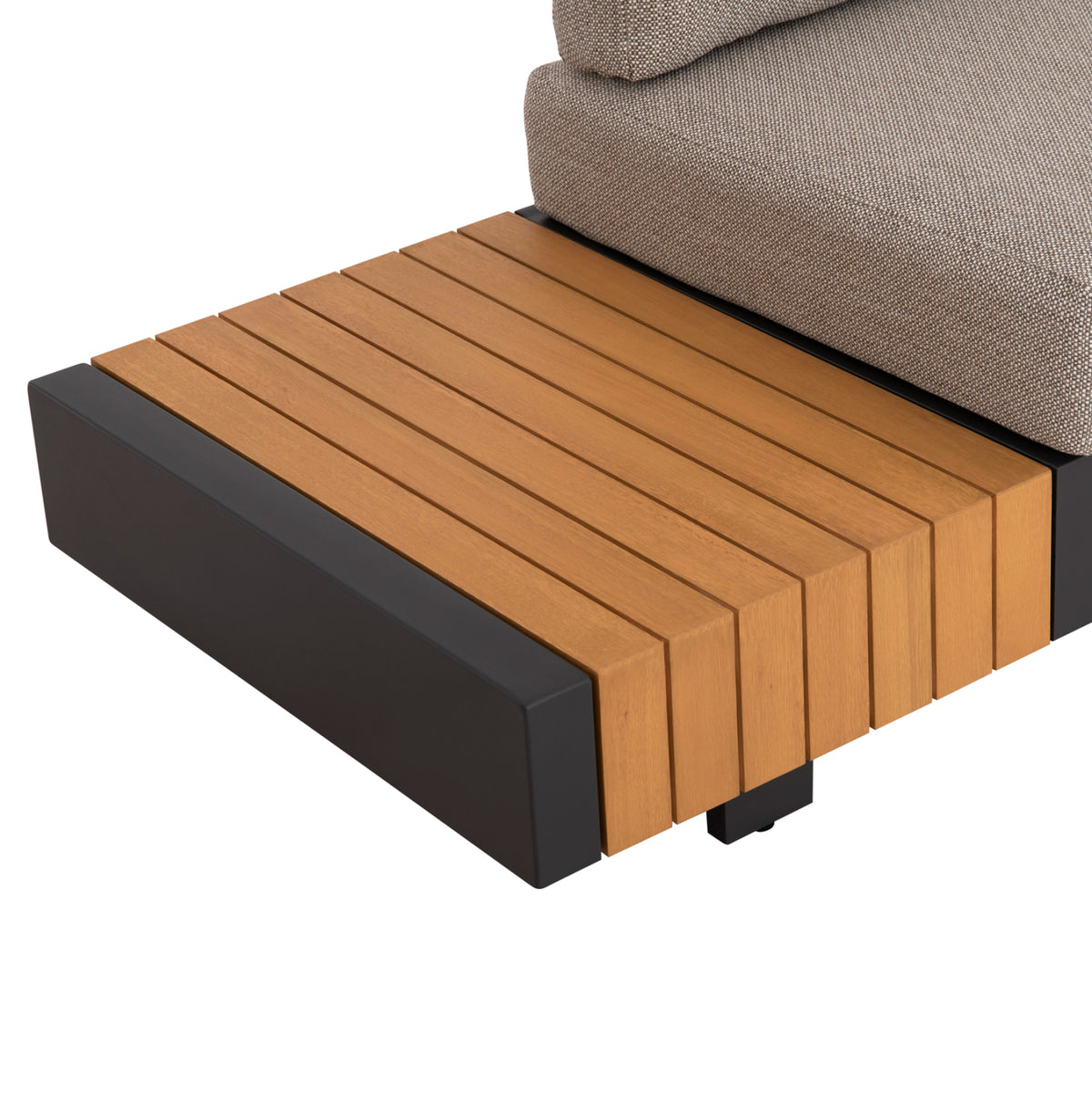 Outdoor Corner Lounge Set 4pcs Adhara Hm6189 Aluminum-olefin Fabric-sintered Stone