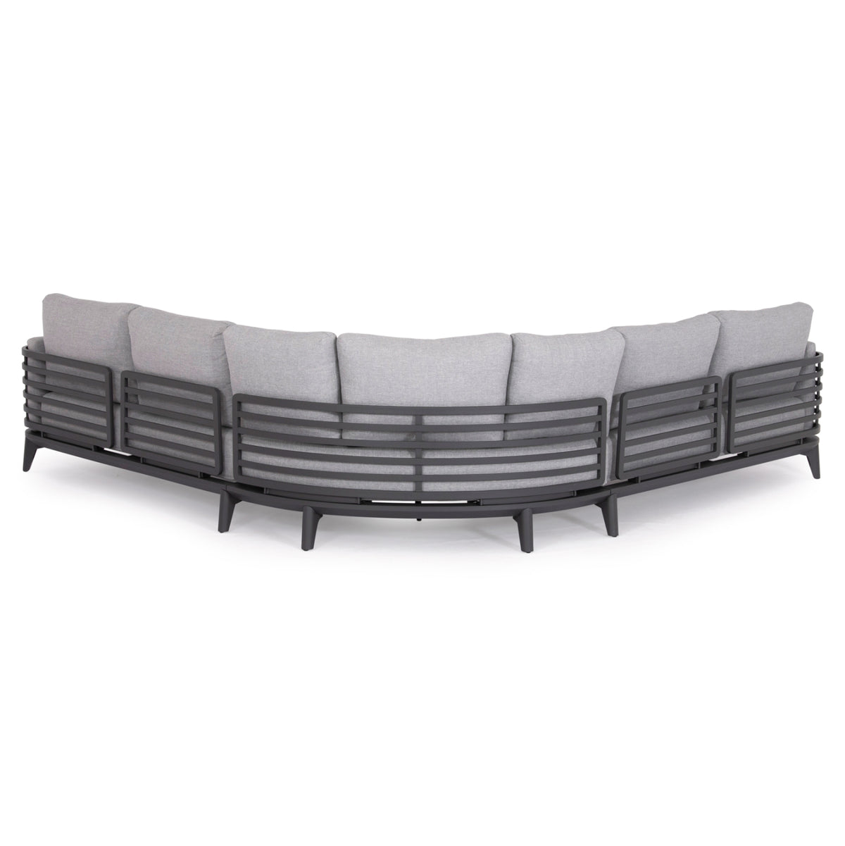 Outdoor Lounge Set 4pcs Orion Corner Hm6191.01 Dark Grey Aluminum & Olefin