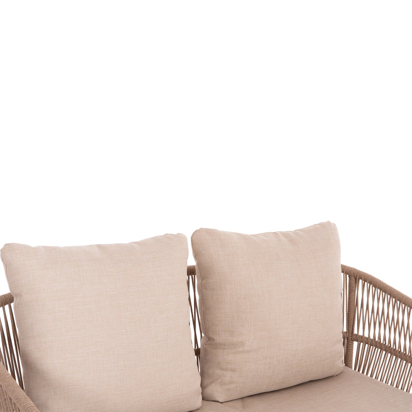 Outdoor Lounge Set 4pcs Franky Hm6231 Acacia Wood-metal Frame-rope