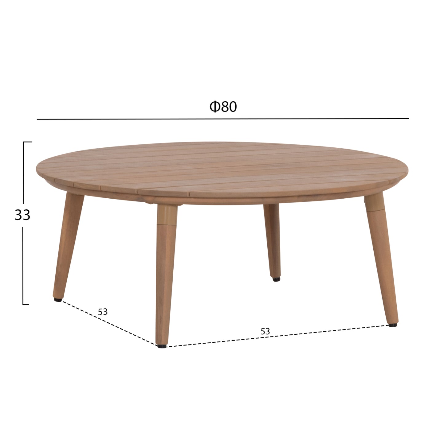 Outdoor Lounge Set 4pcs Kanu Hm6416 Acacia Wood-metal Frame-rope -- Beige