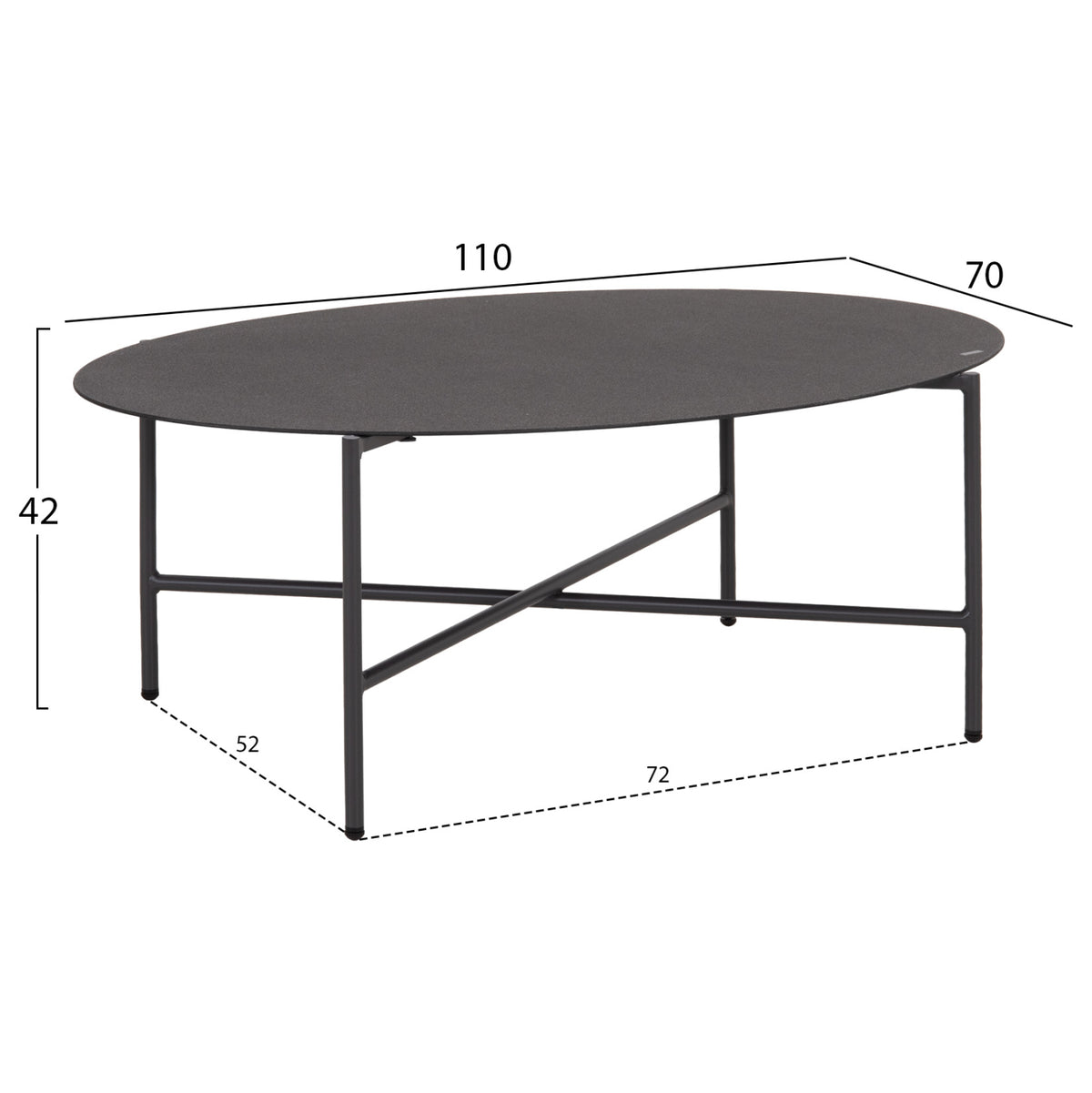 Outdoor Lounge Set 5-seat Elowen Aluminum-rope-cushions-grey