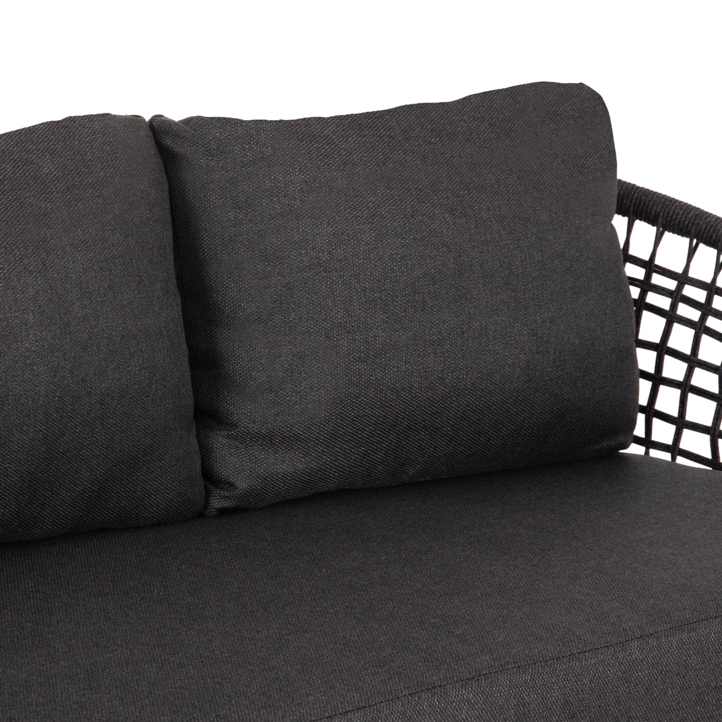 Outdoor Lounge Set 5-seat Elowen Hm6508.01 Aluminum-rope-cushions---grey