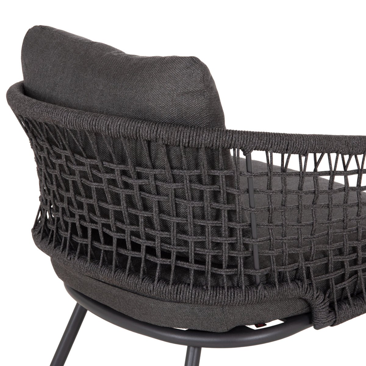 Outdoor Lounge Set 5-seat Elowen Aluminum-rope-cushions-grey