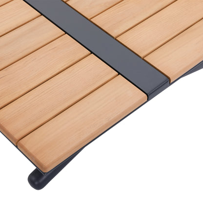 Outdoor Corner Lounge Set 5pcs Meilani Hm6190 Aluminum-eucalyptus Wood-rope