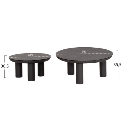 Outdoor Lounge Set 5pcs Shanks Hm6206.01 Dark Grey Aluminum-olefin Fabric-3d Print Glass