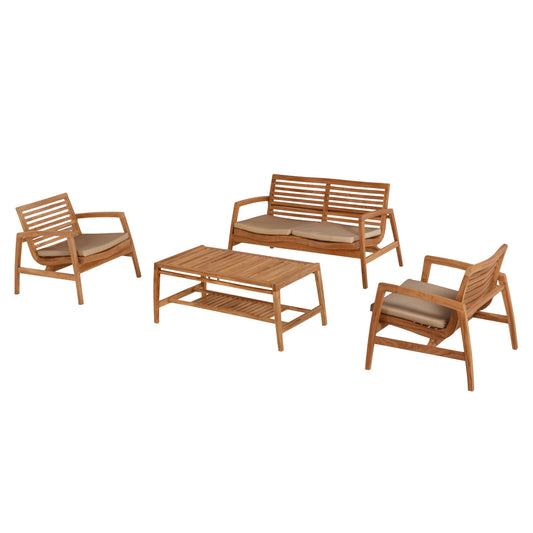 Outdoor Lounge Set Teak Wood