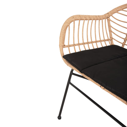 Outdoor Lounge Set 4pcs Allegra Hm21052 Wicker-metal