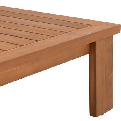 Outdoor Lounge Set 4pcs Mirex Hm6521 Acacia Wood--polyester Cushions Covers In Ecru