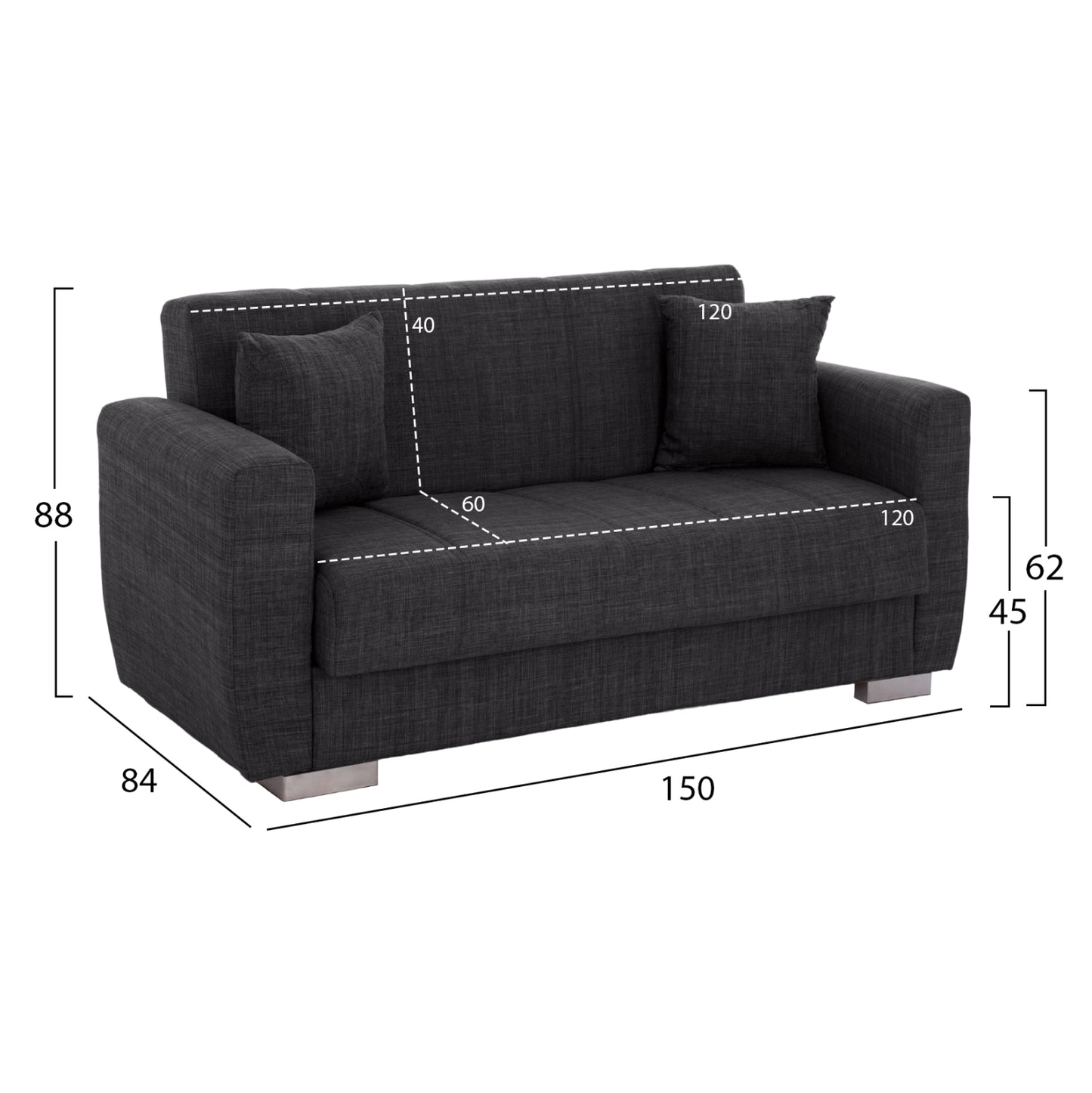 Sofa-bed Set Of 2-seater And 3-seater, Hm11747.03
