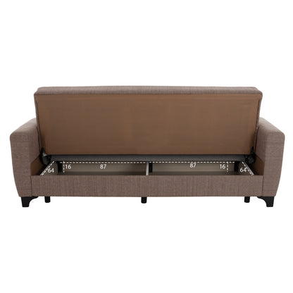 Hm11748.02 Sofa-bed Set Of 3-seater And 2-seater, Beige