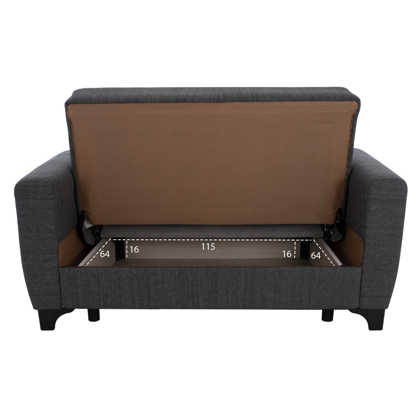 Hm11748.03 Sofa-bed Set Of 3-seater And 2-seater, Grey