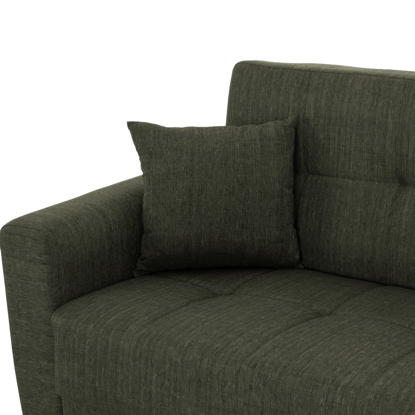 Hm11748.05 Sofa-bed Set Of 2-seater And 3-seater, Dark Olive