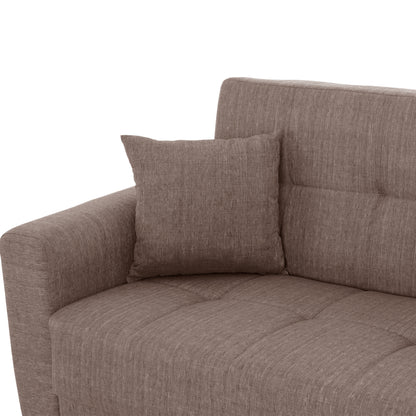 Hm11748.02 Sofa-bed Set Of 3-seater And 2-seater, Beige