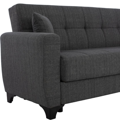 Hm11748.03 Sofa-bed Set Of 3-seater And 2-seater, Grey