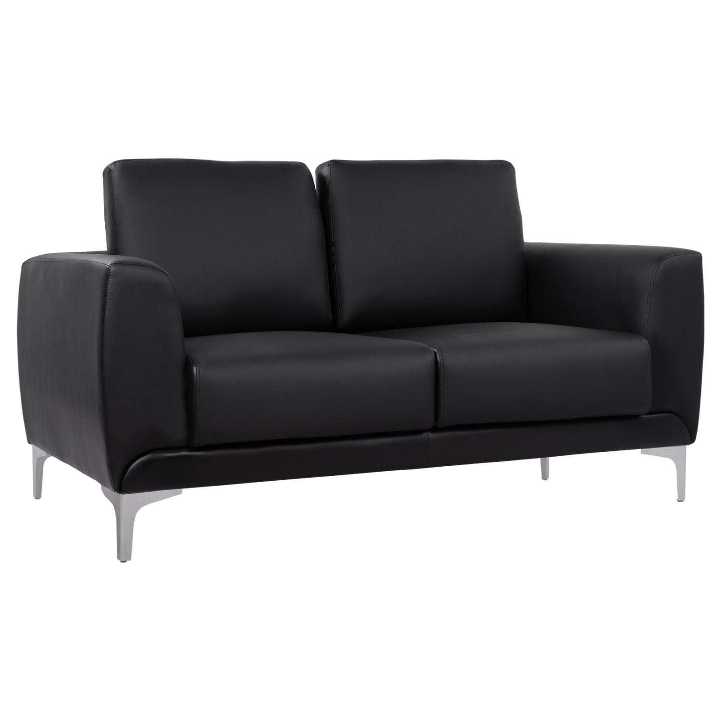 Set Living Room 2 Pieces Kenzie With Black Pu Hm11284.01