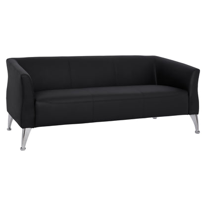 Set Living Room 2 Pieces Kiana With Black Pu Hm11285.01