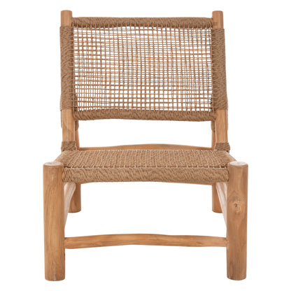 Outdoor Lounge Set 5pcs Londer Hm12180 Teak Wood-p.e.rattan- In Natural