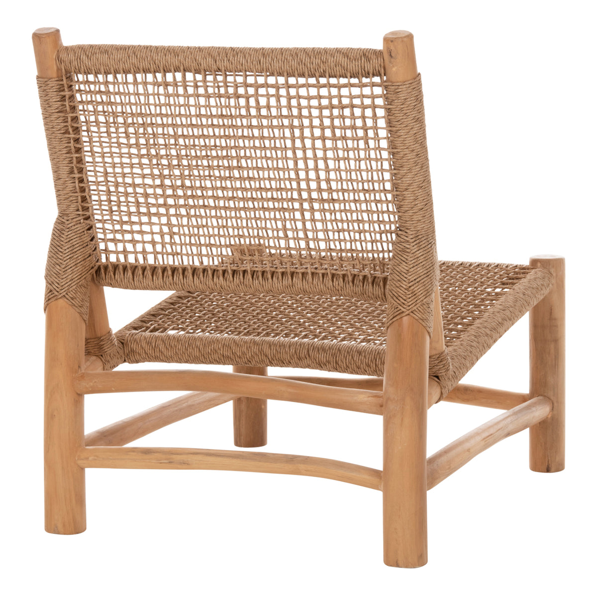 Outdoor Lounge Set 5pcs Londer Hm12180 Teak Wood-p.e.rattan- In Natural