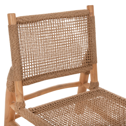 Outdoor Lounge Set 5pcs Londer Hm12180 Teak Wood-p.e.rattan- In Natural