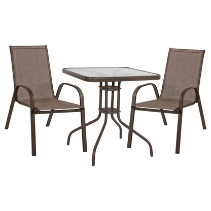 Set Dining Room 3 Pieces Chair And Table Mh5185.02