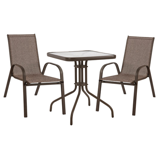 Set Dining Table 3 Pieces Chairs & Table Hm5183.02
