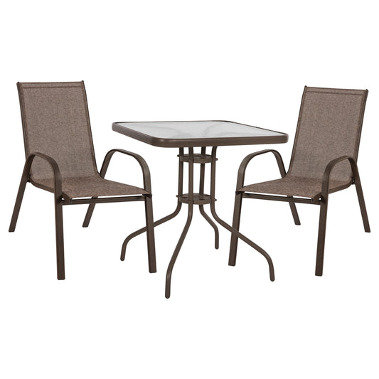 Set Dining Room 3 Pieces Chair And Table Mh5185.02