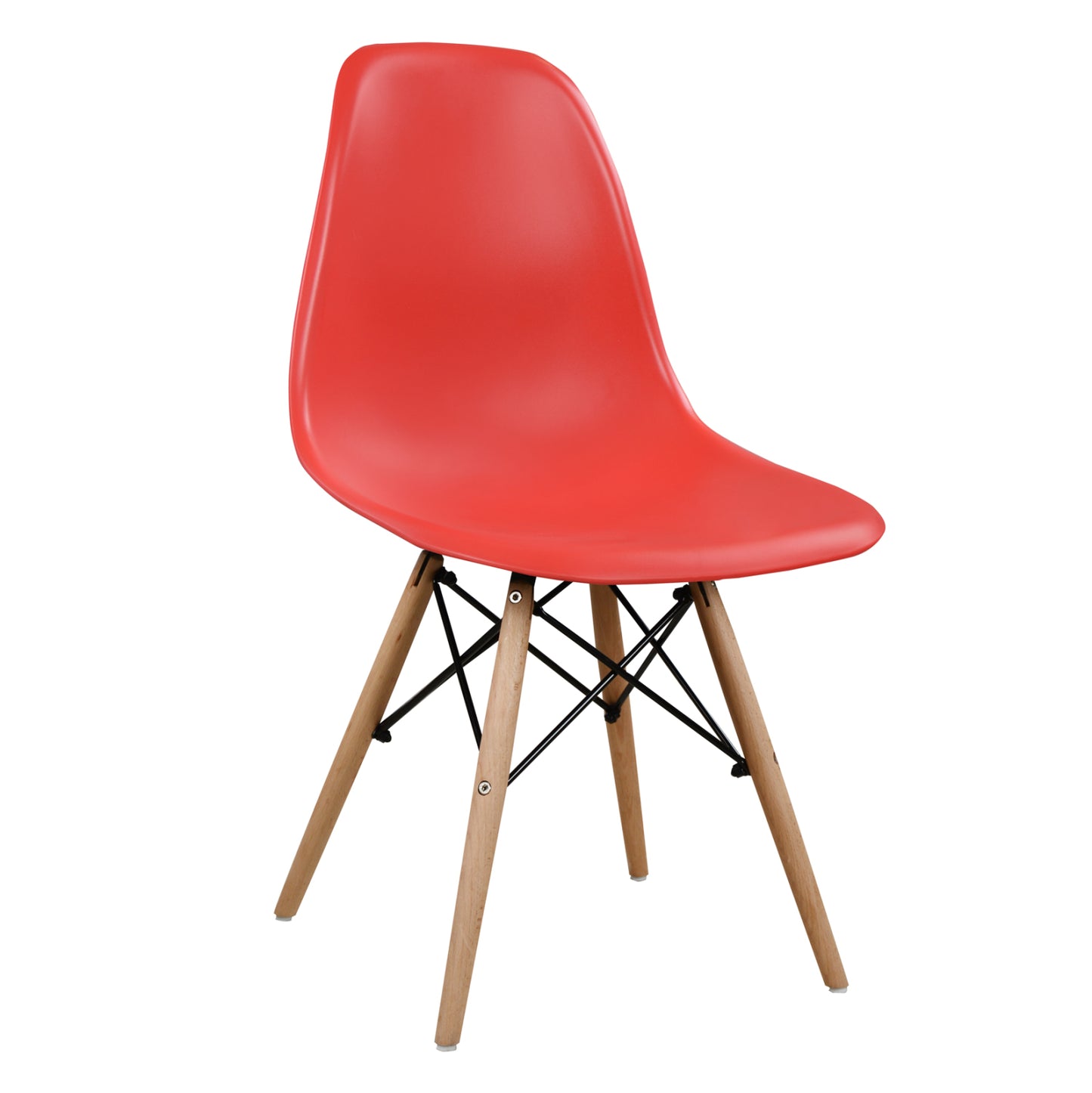 Set Dining Table 5 Pieces Table Minimal 120x80x73 Cm- Twist Red Hm10080.04