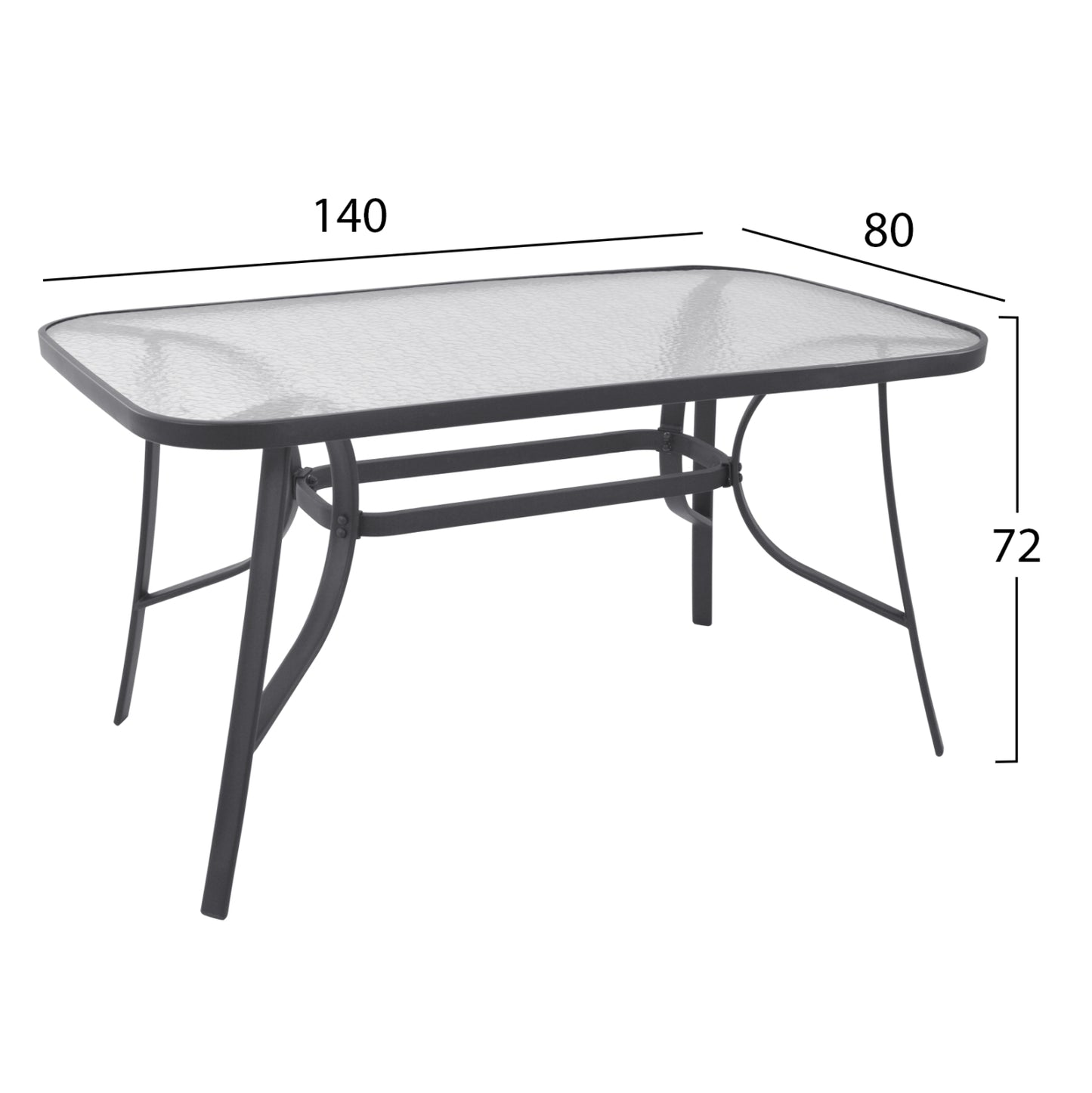 Set Dining Table 5 Pieces Grey Table & 4 Armchairs Grey Color