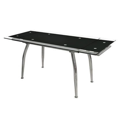 Set Dining Table 5 Pieces Table Loca 170x80- Kim Black Hm10012.02