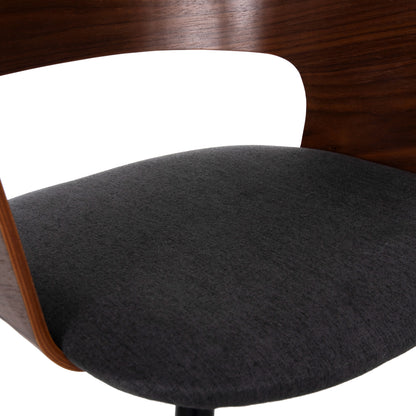 Dining Set Indoor 7pcs Hm11968 Table Denty Oval & 6 Chairs Velp(grey)
