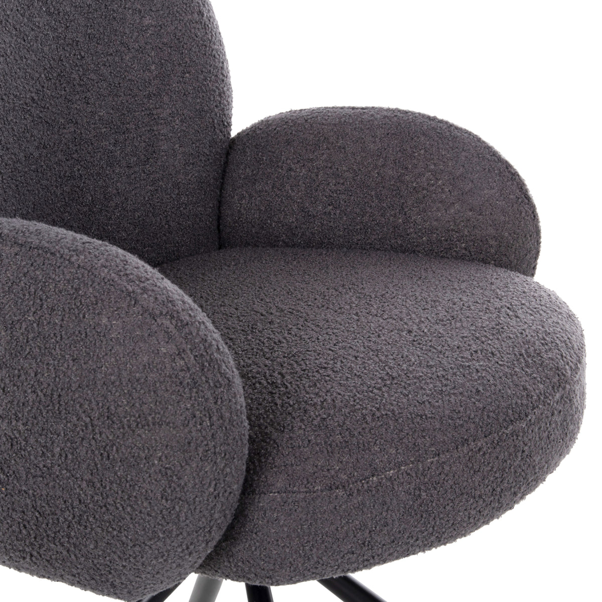 Dining Set 5pcs Hm11978 Table Dorik & 4 Armchairs Winon(grey)