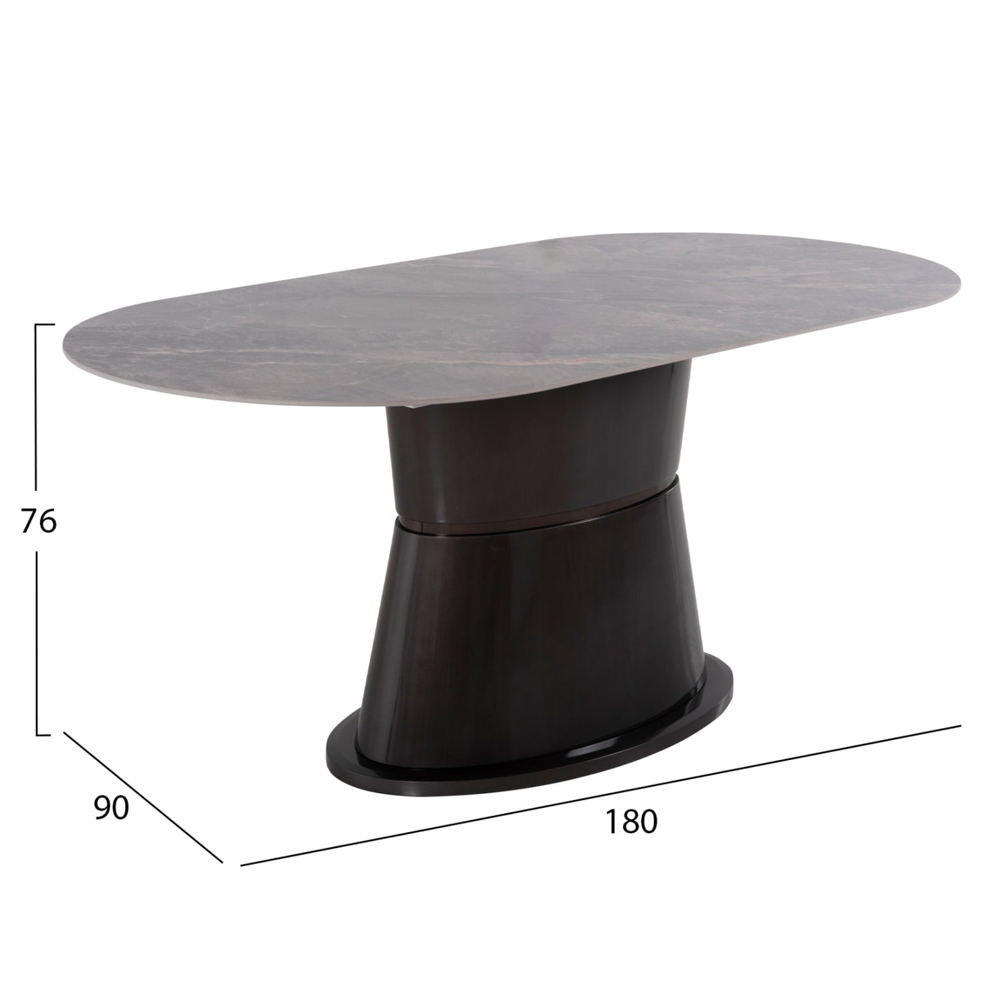 Dining Set 7pcs Hm11974 Table Bent & 6 Armchairs Helm(camel)