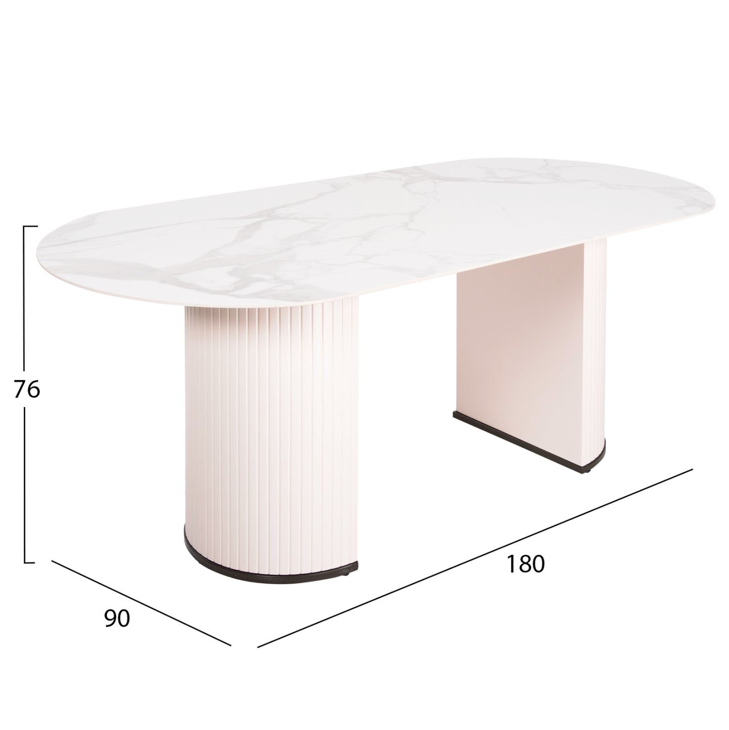 Dining Set 7pcs Hm11976 Table Corby & 6 Armchairs Winon(beige)