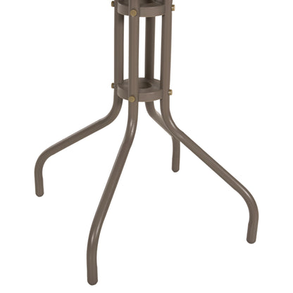 Outdoor Dining Set 3pcs Lino Hm10728.04-- 2 Metal Chairs--round Table Φ60cm Champagne