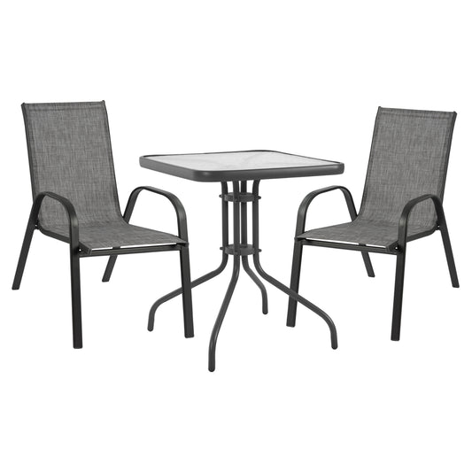 Set Dining Table 3 Pieces And 2 Chairs & 1 Table Hm5183.01