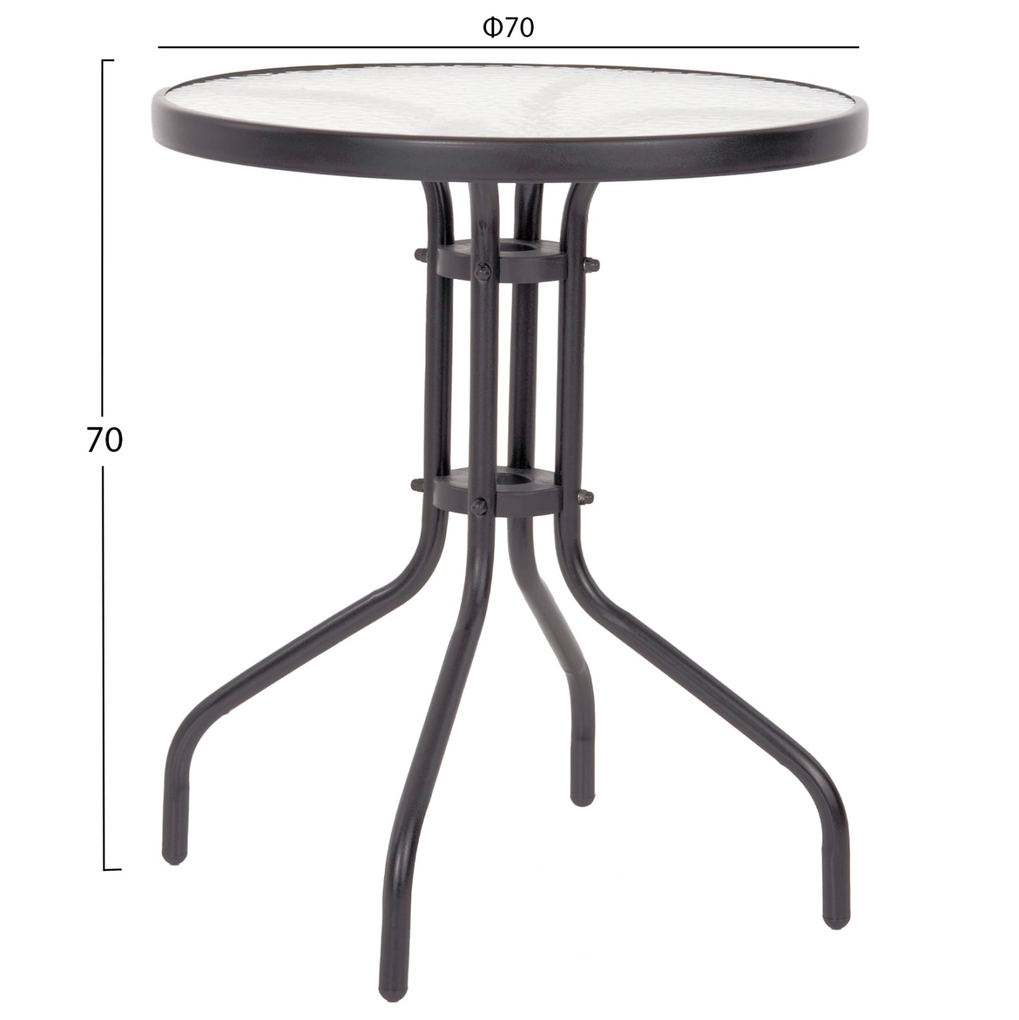 Set Dining Table 3 Pieces With Table & Chairs Leon Grey Hm5184.01