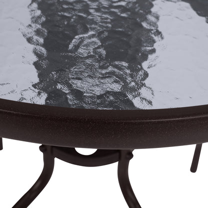 Set Dining Table 3 Pieces With Table & Chairs Leon Brown Hm5184.02