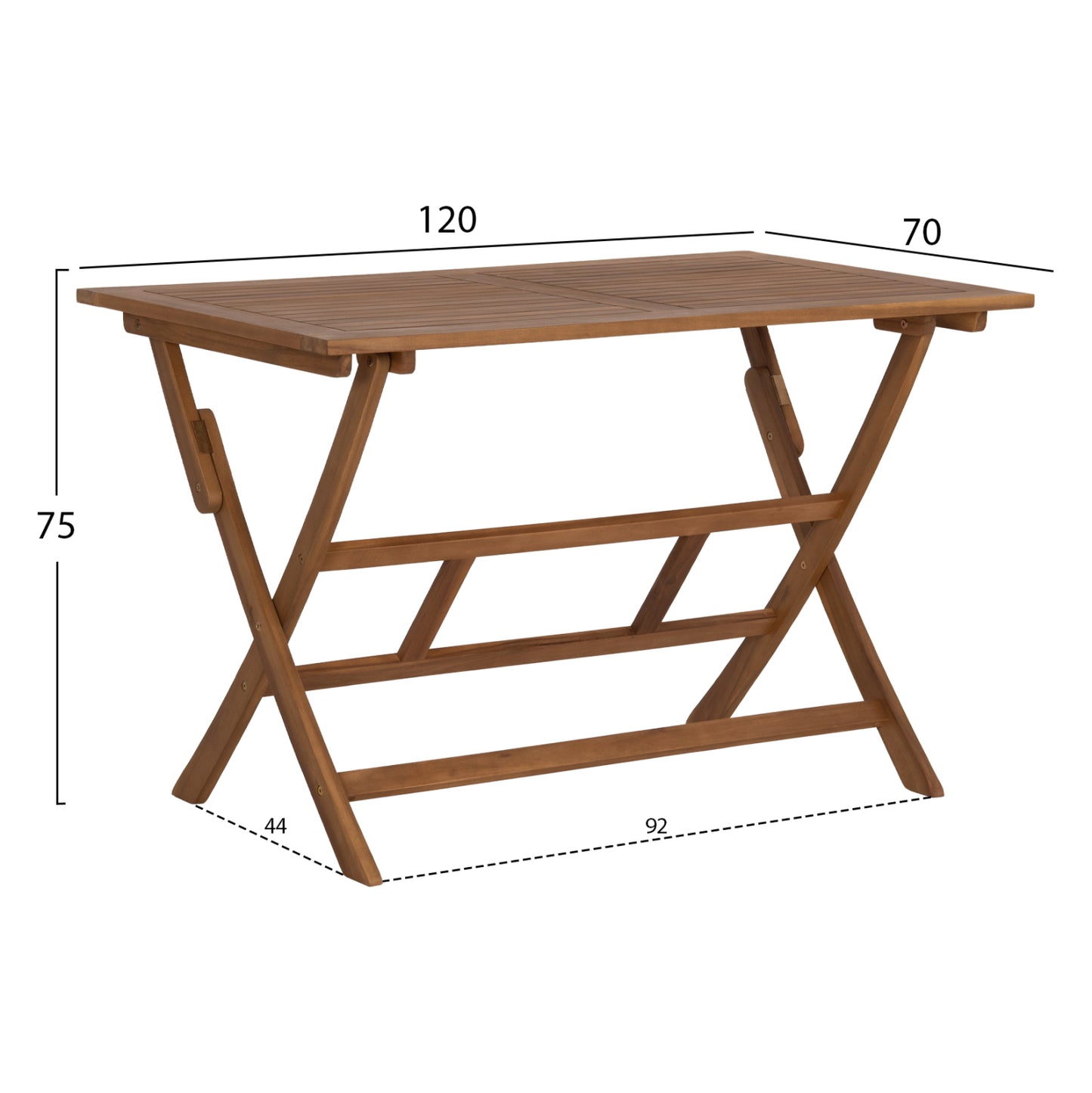 Outdoor Dining Set 5pcs Soul Hm10985.01 Acacia Wood--grey Textilene