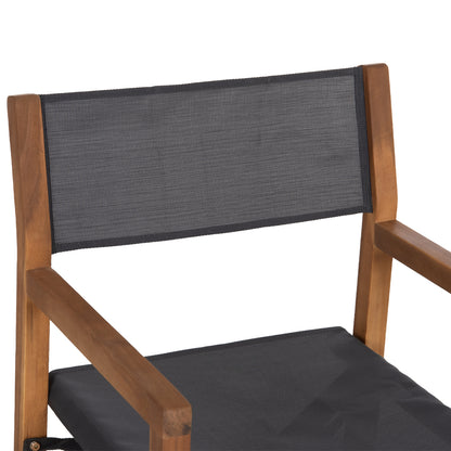 Outdoor Dining Set 5pcs Soul Hm10985.01 Acacia Wood--grey Textilene