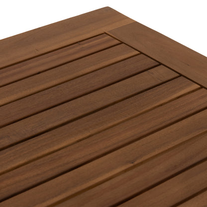 Outdoor Dining Set 5pcs Soul Hm10985.01 Acacia Wood--grey Textilene