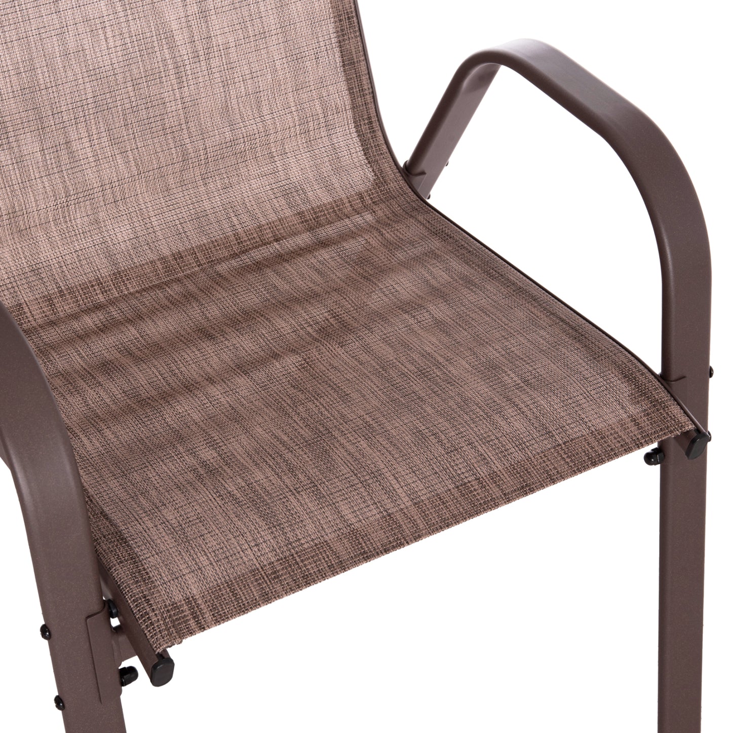 Outdoor Dining Set 5pcs Bravo Hm10731---4 Chairs & Table 120x70cm Brown