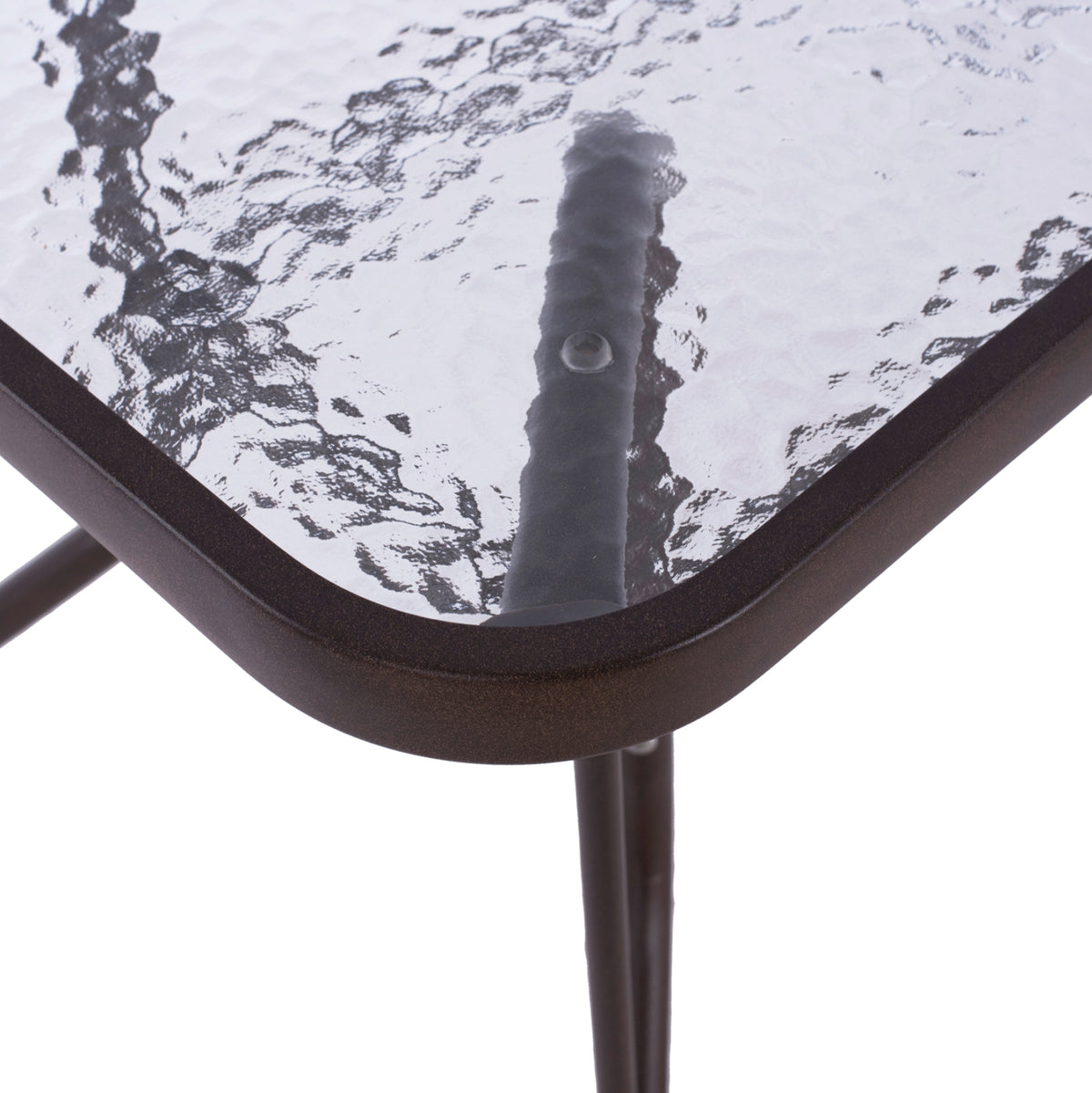 Outdoor Dining Set Adam Hm10897.02 Table 110x60cm & 4 Armchairs--brown