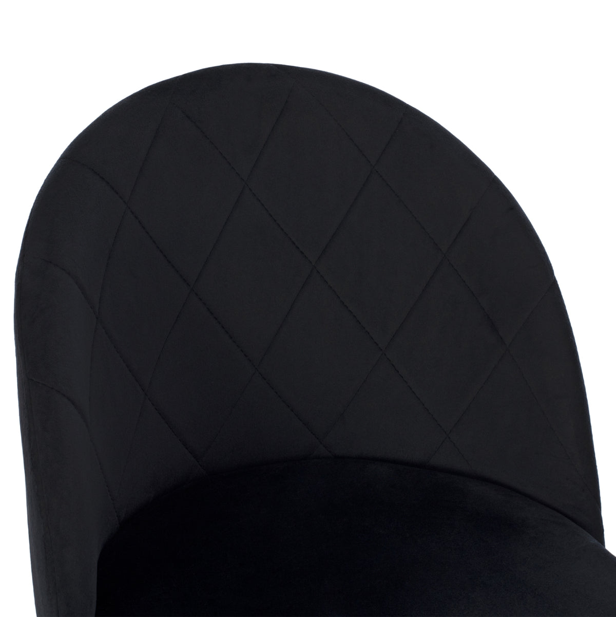 Dining Set 5pcs Oded Hm10946.14 Ceramic Top-velvet-metal--black Color